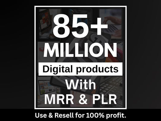 85 M+ PLR/MRR Bundle — Ready to Resell, Ideal for Passive Income